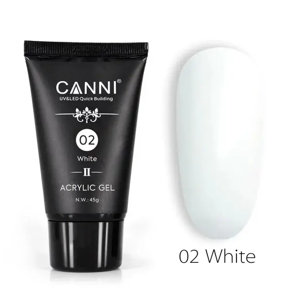 [80218] 02 CANNI New Poly Acrylic Gel 45g - White