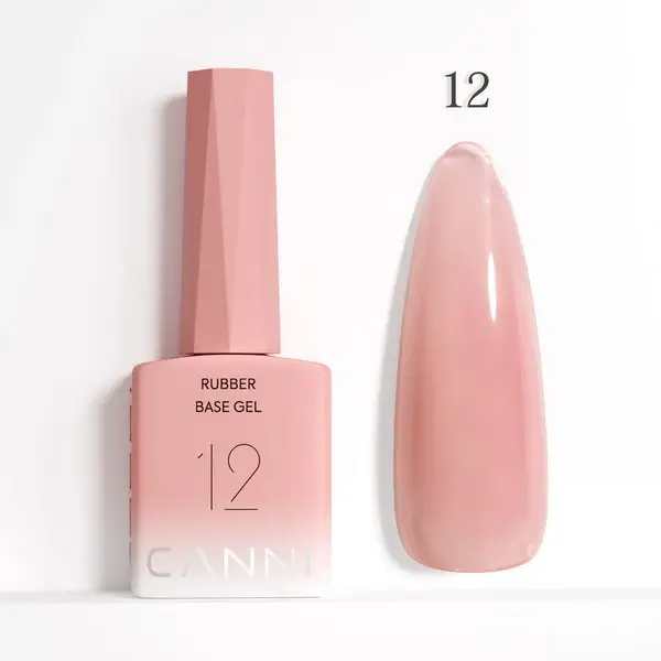 [13032] 12 CANNI Colorful Rubber Base 9ml TPO FREE and HEMA FREE