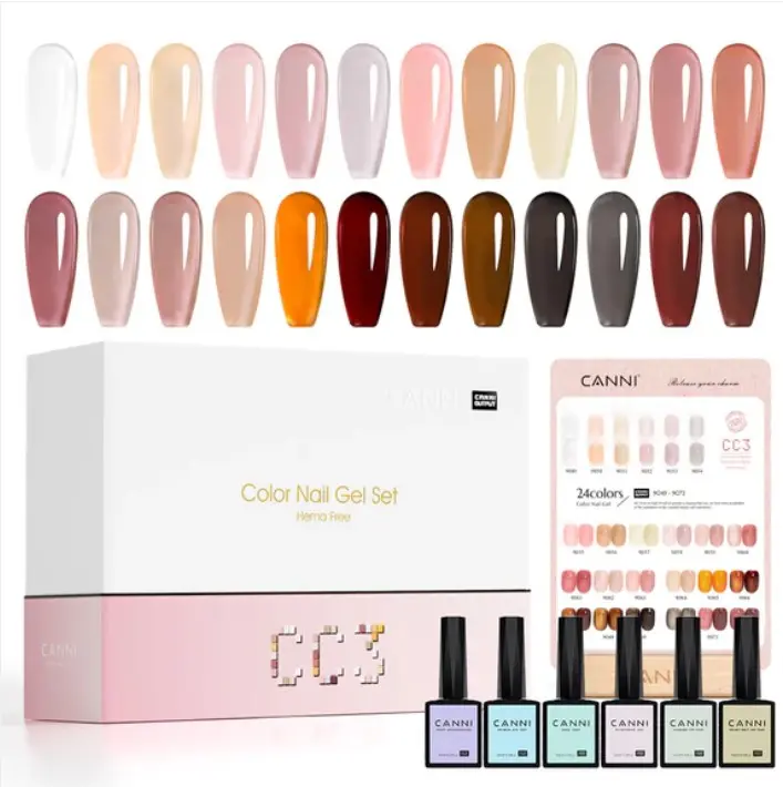 [09CC3] CC3 CANNI 9ml color gel polish 30pcs/kit (with color chart)