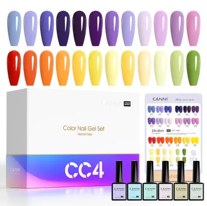 [09CC4] CC4 CANNI 9ml color gel polish 30pcs/kit (with color chart)