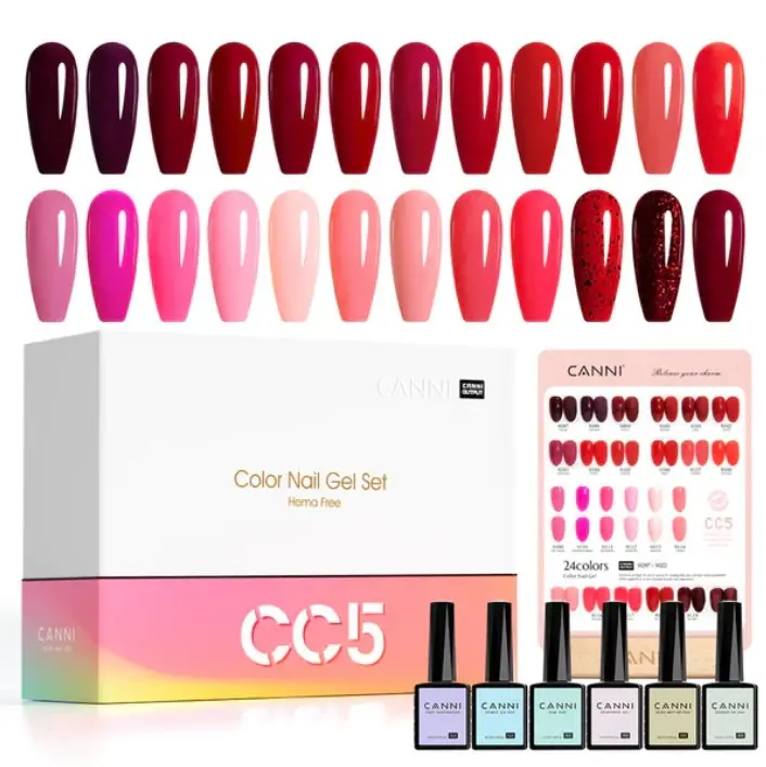 [09CC5] CC5 CANNI 9ml color gel polish 30pcs/kit (with color chart)