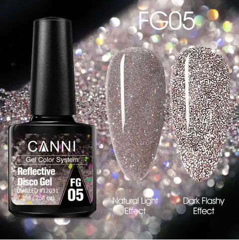 [12031] FG05 CANNI Esmalte de Uñas en Gel Disco Reflectante 7.3ml