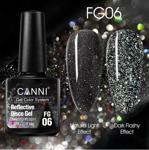 FG06 CANNI Reflective Disco Gel Nail Polish 7.3ml