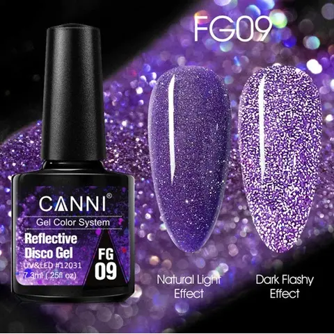 FG09 CANNI Reflective Disco Gel Nail Polish 7.3ml