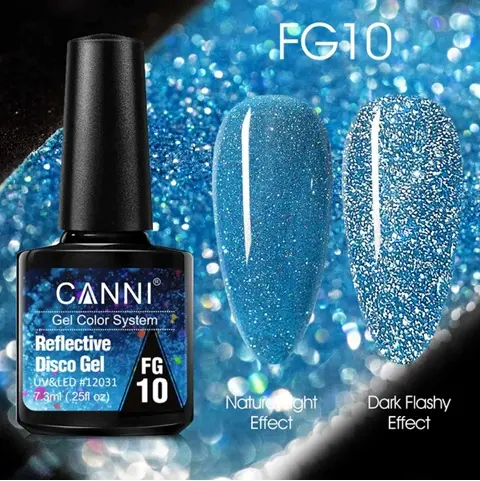 [12031] FG10 CANNI Esmalte de Uñas en Gel Disco Reflectante 7.3ml